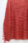 SWAYING/KNIT V-neck floating jumper SW24RE1T05 red